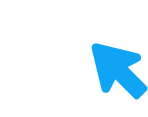 Cursor arrow overlaying computer monitor